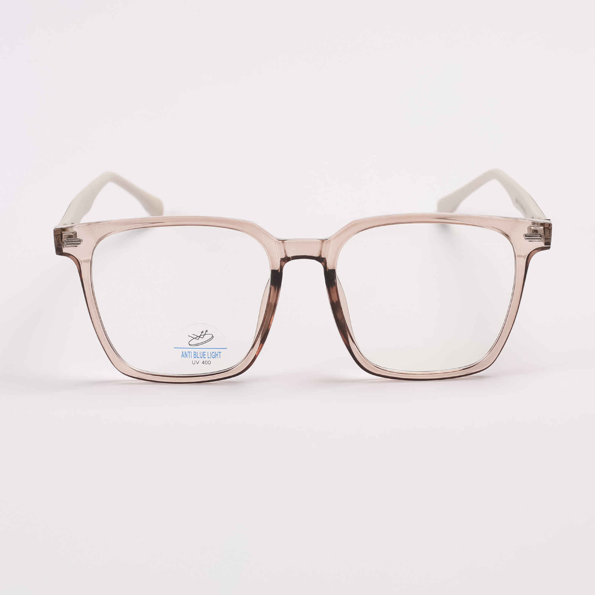 Unisex Transparent Pink Square Frame Blue Light Blocking Eyeglasses-8448 by Non Brand – Rs1,200 | Lookscart Nepal