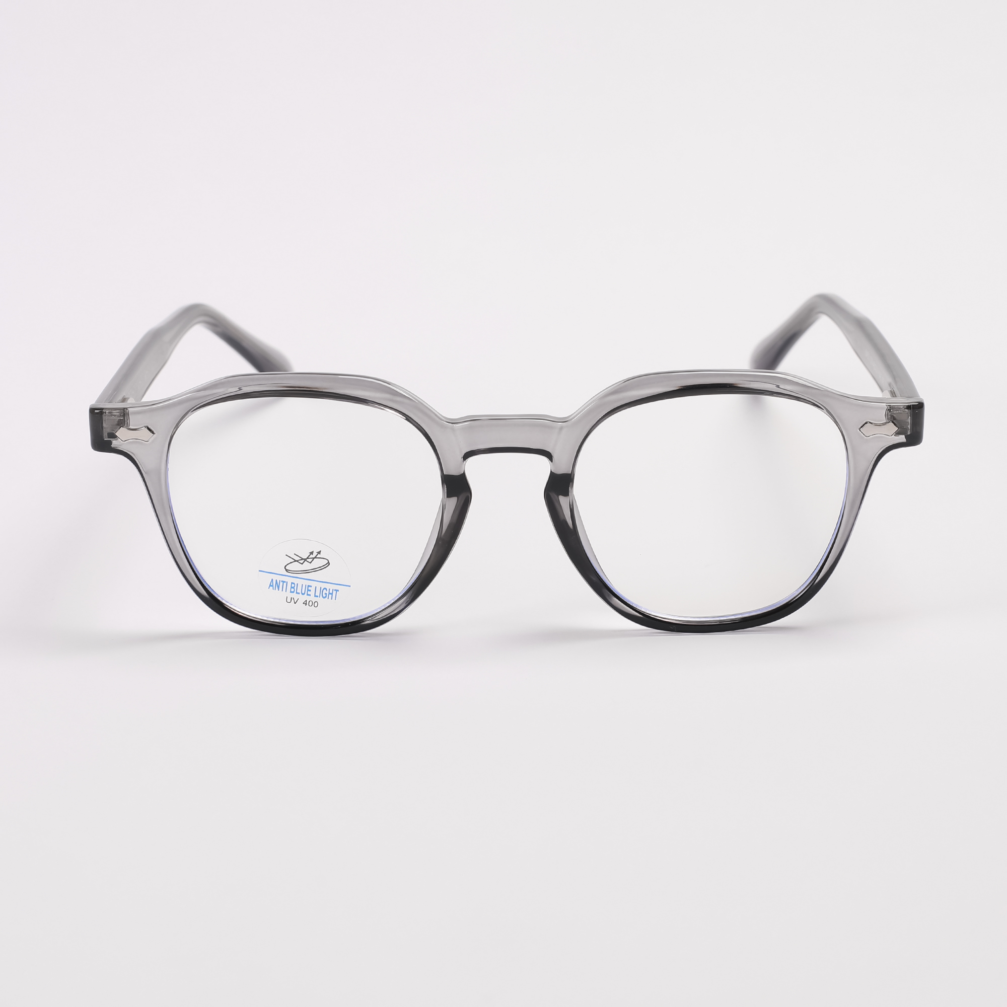 Grey Round Blue Light Blocking Eyeglasses-8453 by Non Brand – Rs1,200 | Lookscart Nepal