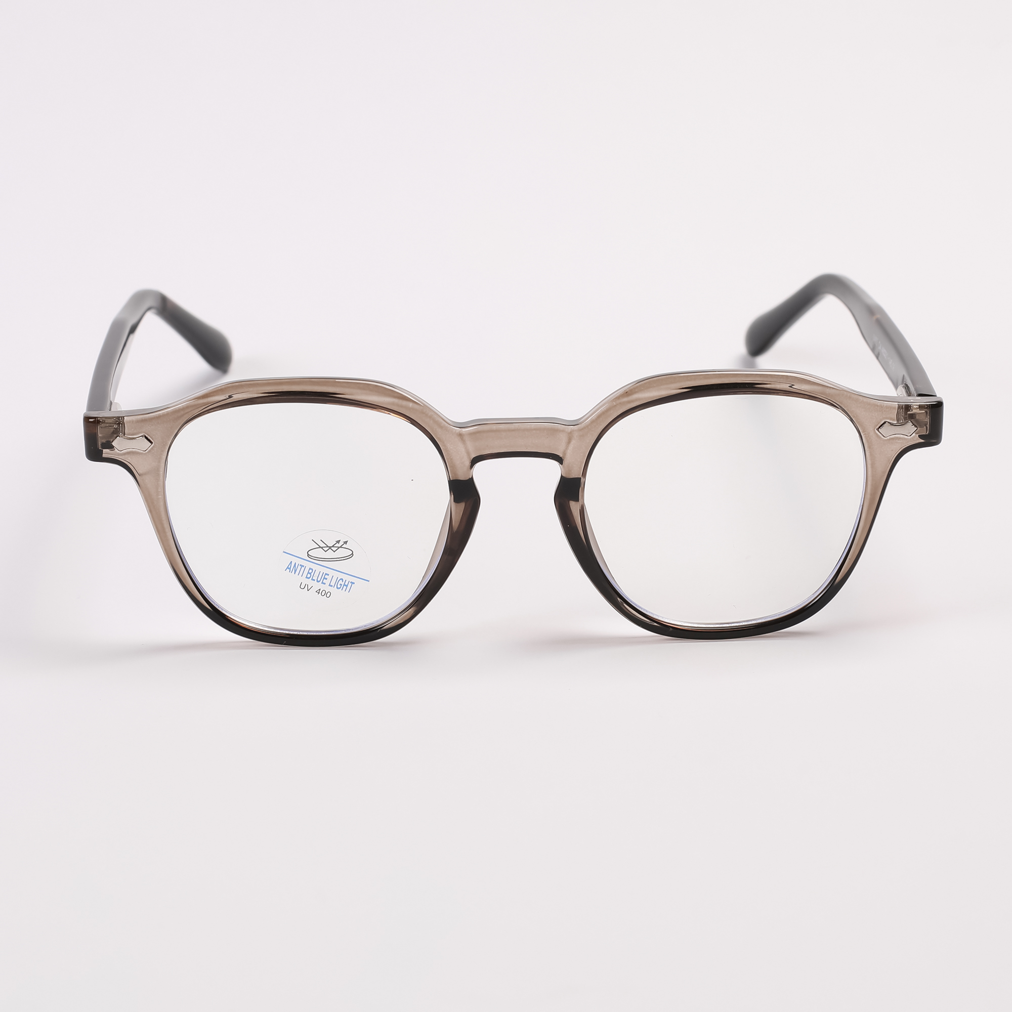 Transparent Brown Round Blue Light Bolcking Eye by Non Brand – Rs1,200 | Lookscart Nepal